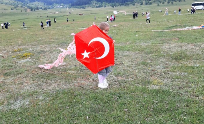 Abant Gölü Milli Parkı'nda uçurtma şenliği