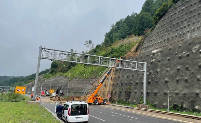 Bolu Dağı Tüneli İstanbul istikameti heyelan nedeniyle ulaşıma kapatıldı