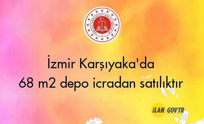 İzmir Karşıyaka'da 68 m² depo icradan satılıktır