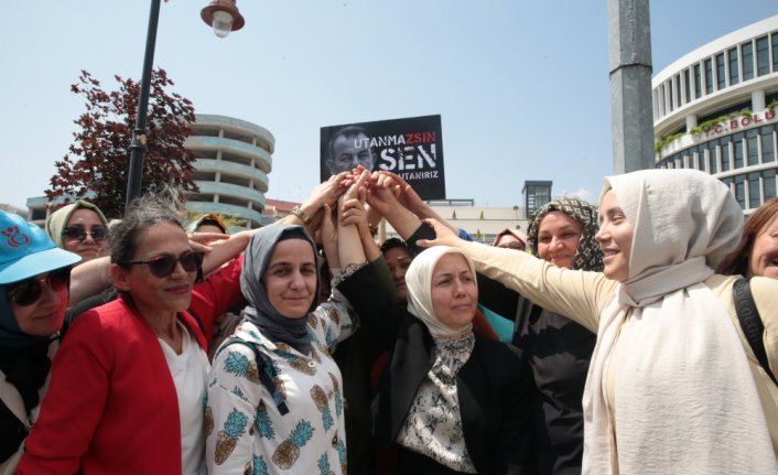 Öz Sağlık-İş Sendikası üyelerinden Bolu Belediye Başkanı Özcan'a tepki