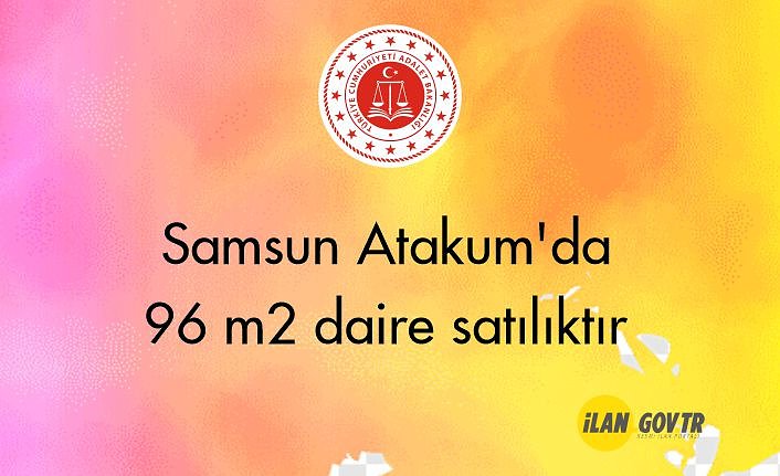Samsun Atakum'da 96 m² daire mahkemeden satılıktır