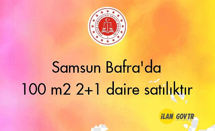 Samsun Bafra'da 100 m² 2+1 daire icradan satılıktır