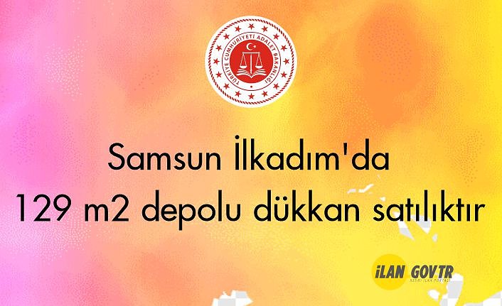 Samsun İlkadım'da 129 m² depolu dükkan icradan satılıktır