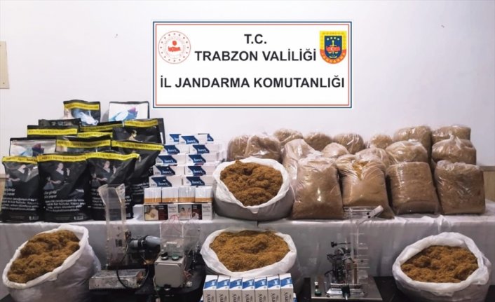 Trabzon'da kaçak sigara operasyonunda 1 kişi gözaltına alındı
