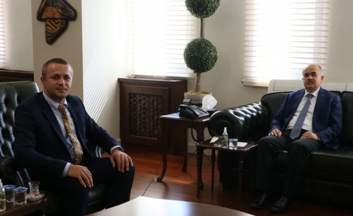 AA Samsun Bölge Müdürlüğüne atanan Demir'den Vali Dağlı'ya ziyaret