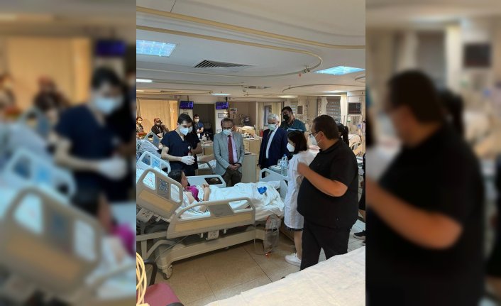 Bolu Valisi Kılıç, içme suyundan etkilenen hastaları Ankara'da ziyaret etti