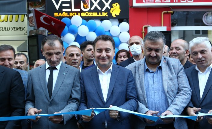DEVA Partisi Genel Başkanı Babacan, Gümüşhane'de parti binasının açılışına katıldı