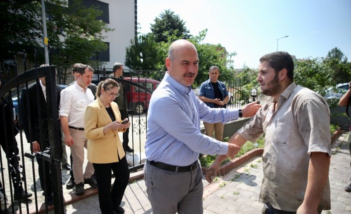 İçişleri Bakanı Soylu, Bartın'da incelemelerde bulundu