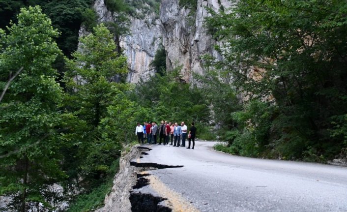 Karabük'te selde zarar gören alanlarda onarım çalışmaları sürüyor
