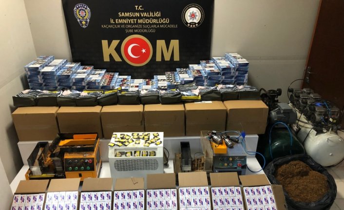 Samsun'da 239 bin 400 makaron ele geçirildi