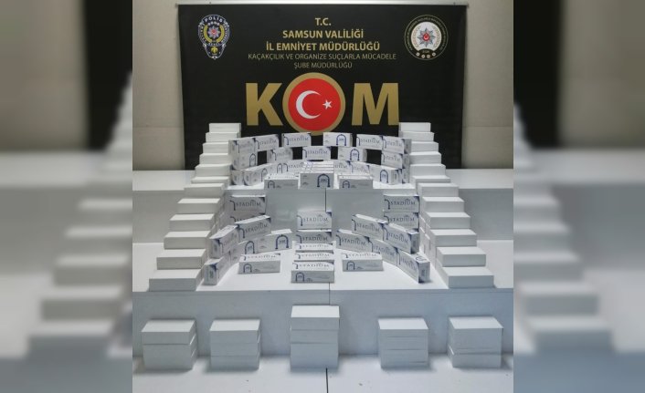 Samsun'da 30 bin makaron ele geçirildi