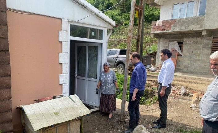 Ulus Kaymakamı Kılıç, taşkın alanlarını inceledi