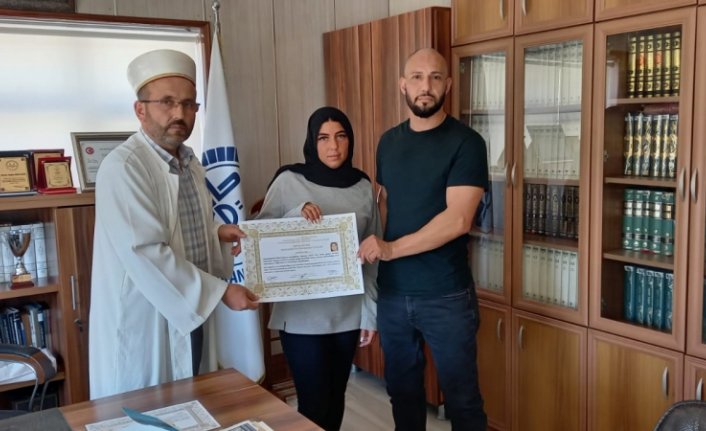 Zonguldak'a gelin gelen Alman kadın Müslüman oldu