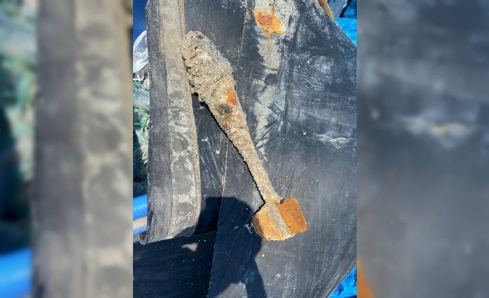 Zonguldak'ta balıkçı ağlarına patlamamış havan mermisi takıldı