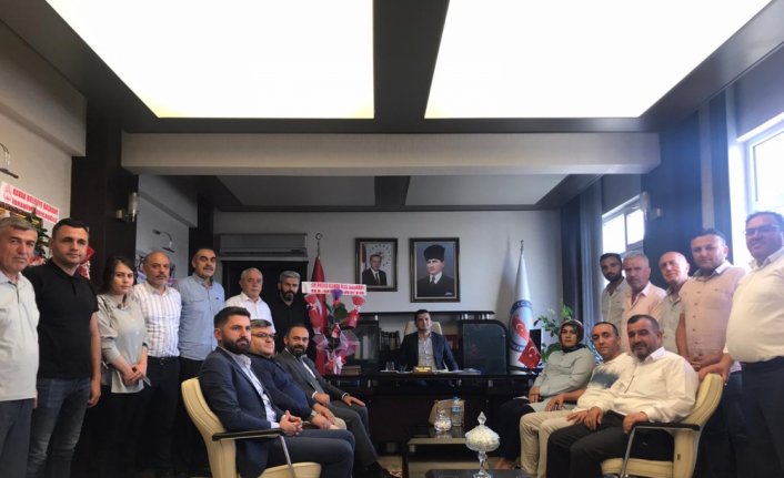 AK Parti Kavak İlçe Teşkilatından Kaymakam Atar'a ziyaret