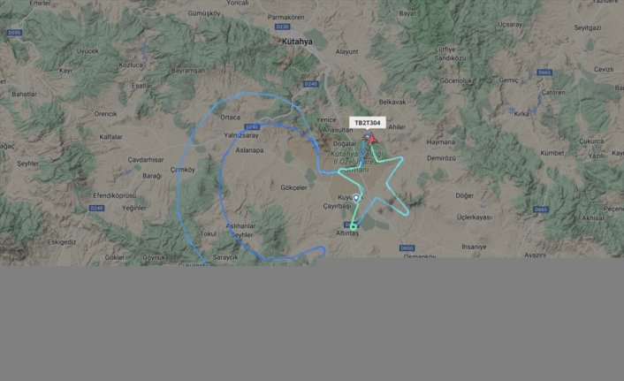 Bayraktar TB2, Kütahya'da rotasını ay yıldızla çizdi