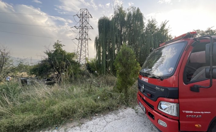 Karabük'te çıkan ot yangını trafo merkezine sıçramadan söndürüldü