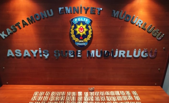 Kastamonu'da otomobilde 1076 uyuşturucu hap ele geçirildi