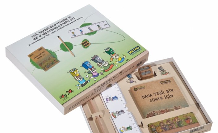 Metro Türkiye’nin Erdil Yaşaroğlu tasarımlarıyla hazırladığı kırtasiye seti raflarda