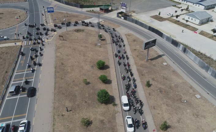 Rota 61 Motosiklet Festivali, yaklaşık 400 motosikletçinin katılımıyla başladı