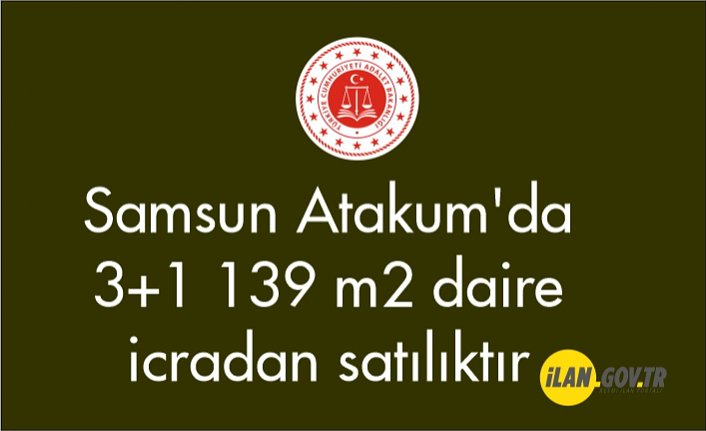 Samsun Atakum'da 3+1 139 m² daire icradan satılıktır