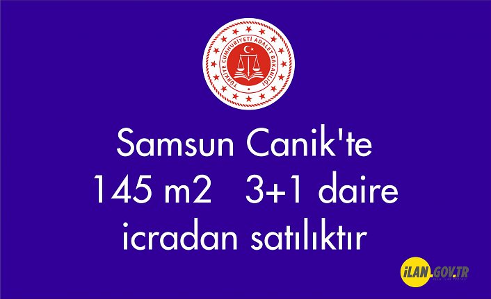 Samsun Canik'te 145 m² 3+1 daire icradan satılıktır