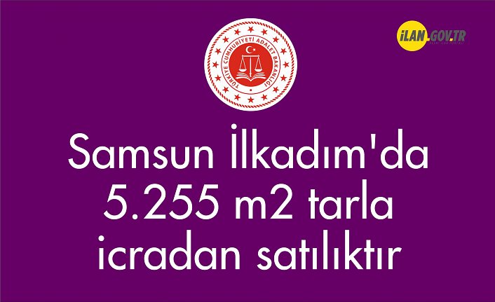 Samsun İlkadım'da 5.255 m² tarla icradan satılıktır
