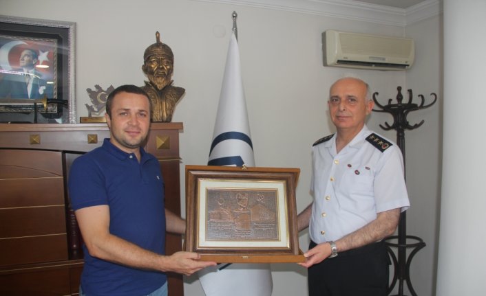 Samsun Jandarma Komutanı Ersever ile Emniyet Müdürü Urhal'dan, AA Bölge Müdürü Demir'e ziyaret