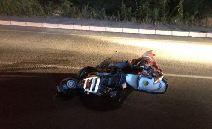 Samsun'da otomobille motosikletin çarpışması sonucu 2 kişi yaralandı