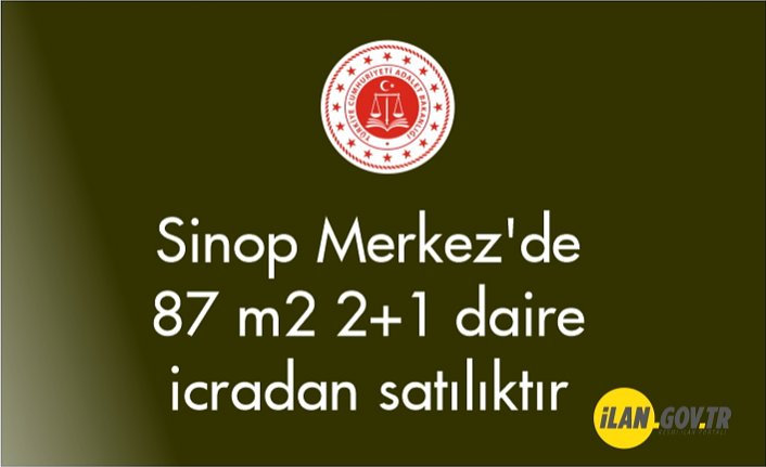 Sinop Merkez'de 87 m² 2+1 daire icradan satılıktır