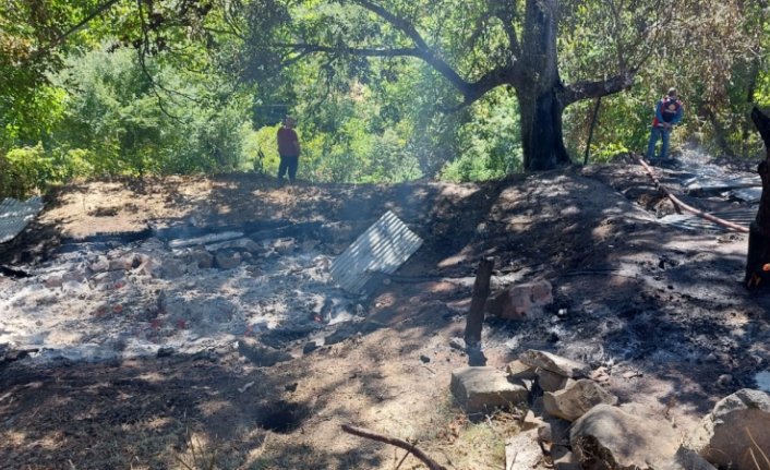 Artvin'de çıkan yangında 3 ev, 3 samanlık zarar gördü