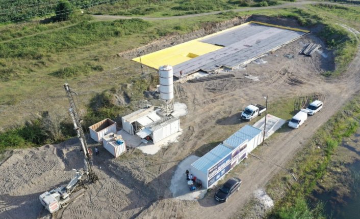 Çarşamba'da kano tesisinin yapımı için çalışmalar sürüyor