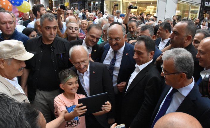 CHP Genel Başkanı Kılıçdaroğlu, Giresun'da esnafı ziyaret etti: