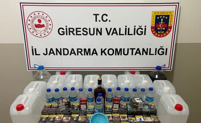 Giresun'da sahte içki ve kaçak sigara ele geçirildi