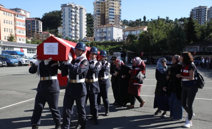 Rize'de uzman çavuş trafik kazasında şehit oldu