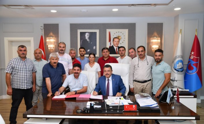 Ortahisar Belediyesinde işçilere 1500 lira ek zam verildi