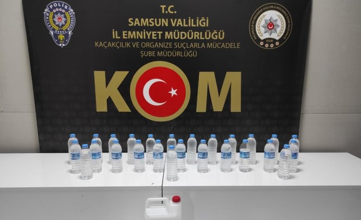 Samsun'da sahte içki operasyonunda bir zanlı yakalandı