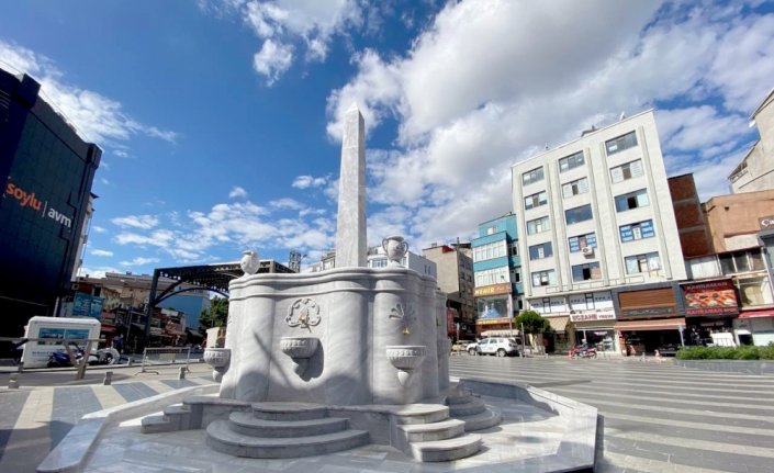 Samsun'da Sultan 2. Abdülhamid'in yaptırdığı çeşme yeniden inşa edildi