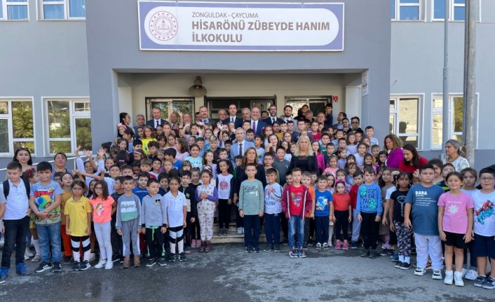 TPAO'nun Zonguldak'taki ilkokulda yenilediği kütüphane ve sınıflar törenle açıldı
