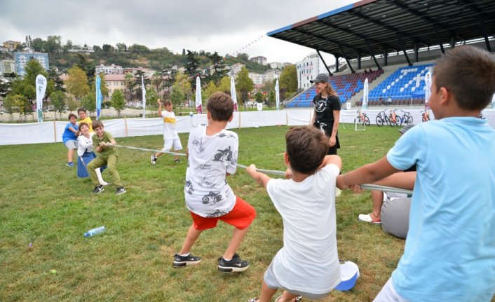 Trabzon'da 9-13 yaş grubundaki çocuklar Doğa Kampında buluştu
