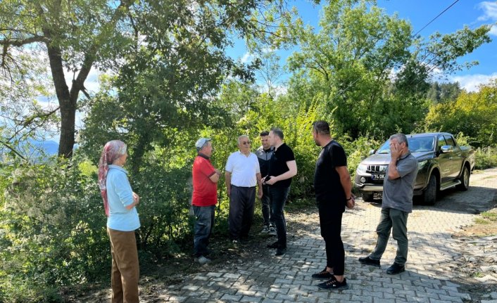 Ulus Kaymakamı Kılıç'tan sağanaktan etkilenen bölgelerde inceleme