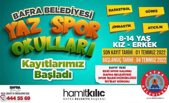 Yaz Spor Okulları Kayıtları Başladı