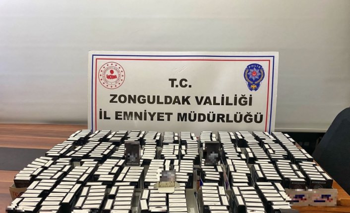 Zonguldak'ta 37 şişe etil alkol ele geçirildi