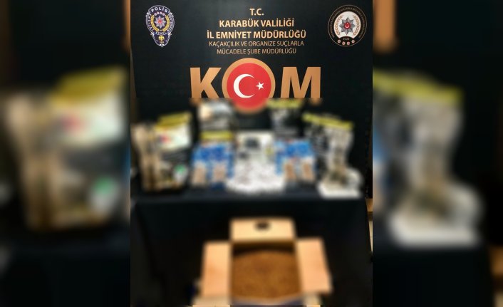 Karabük'te uyuşturucu, kaçak tütün ve alkol operasyonlarında 45 şüpheli yakalandı