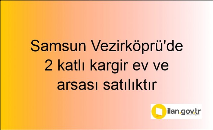 Samsun Ladik'te 2000 m² tarla mahkemeden satılıktır