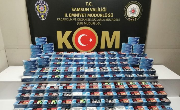 Samsun’da 100 bin filtreli sigara kağıdı yakalandı