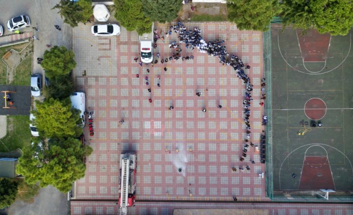 Sinop'ta yangın tatbikatı yapıldı