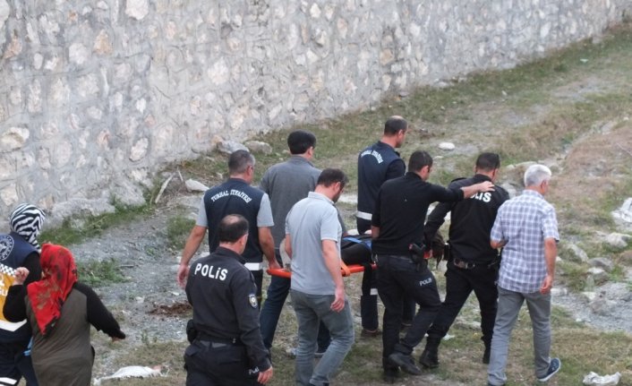 Tokat'ta boş kanala düşen lise öğrencisi yaralandı