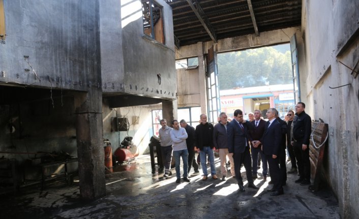 Artvin'de sanayi sitesindeki patlama