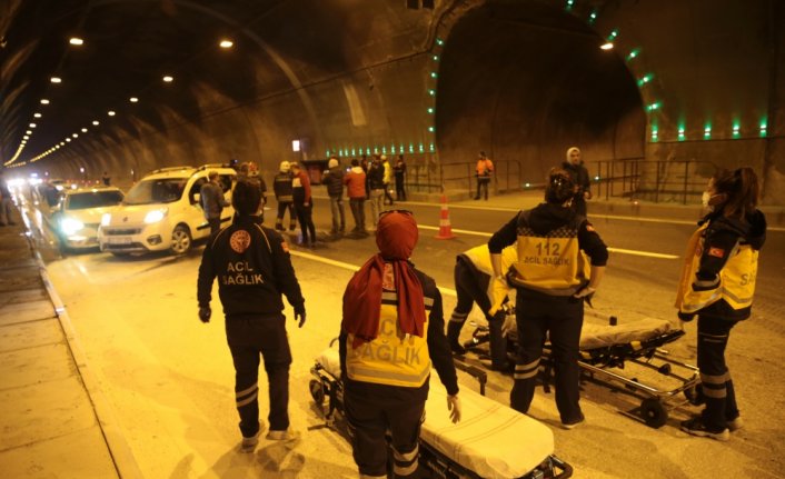 Bolu Dağı Tüneli'nde kaza ve yangın tatbikatı gerçekleştirildi